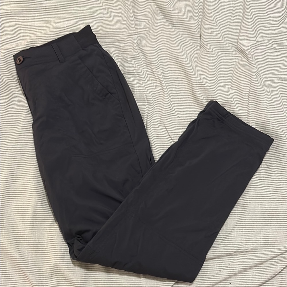REI Fleece Lined Nylon Black Pants